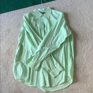 Green Polo Button Down XL